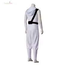 White Warrior Set Snake Eyes: G.I. Joe Origins Storm Shadow Cosplay Costume White Sleeveless Hood and Pants Mask Set - AliExpress