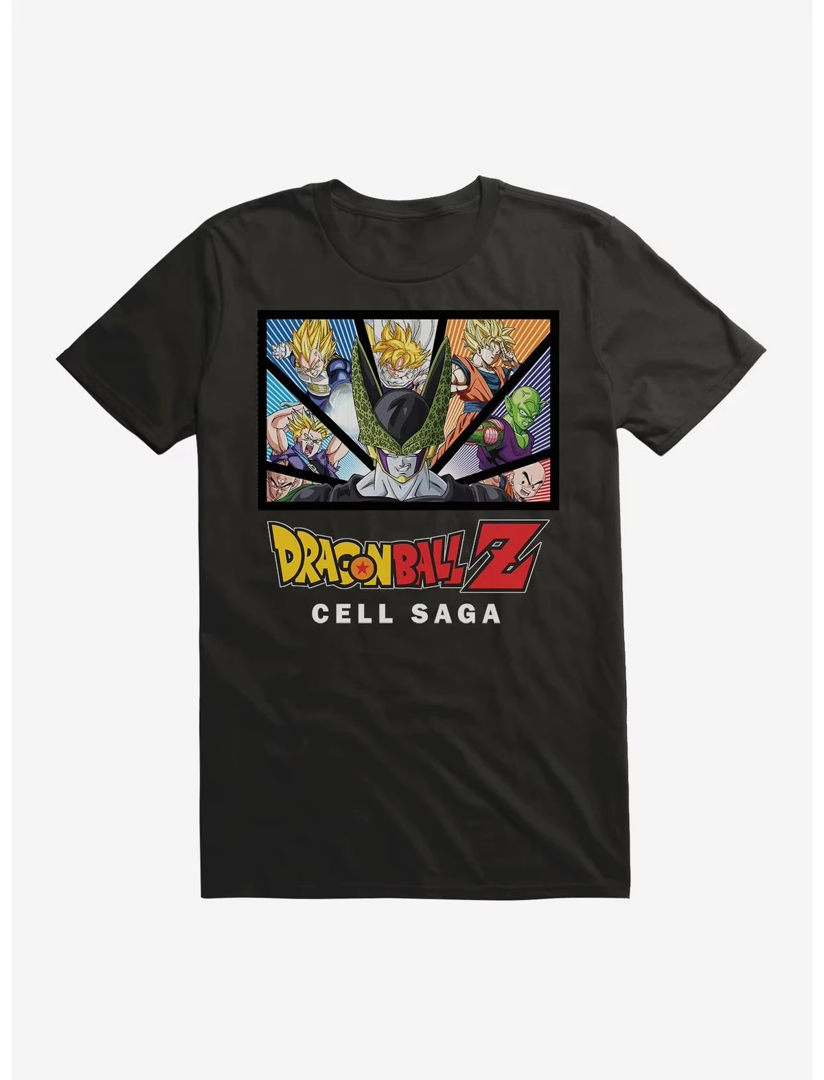 Camiseta Dragon Ball Z Cell Saga para hombre, moda urbana, manga corta, Top de cuello redondo de verano de alta calidad para mujer