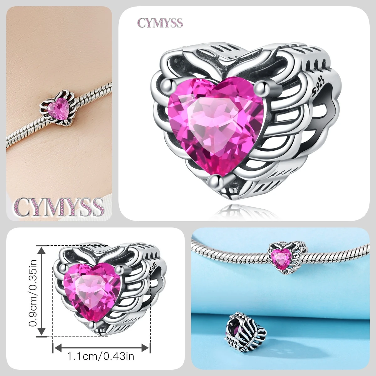 925 Sterling Silber Niedlicher Kuckucksuhr-Charm Kürbis-Perlen DIY Halloween Anhänger Schmuck Geschenke für Frauen & Mädchen Halloween-Party – Detail 5