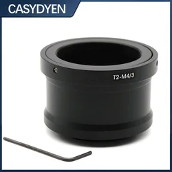 T2-M4/3 렌즈 링 어댑터 마운트 어댑터 링 (T 마운트 T2 T-링 렌즈용) - 마이크로 포서드 M4/3 카메라 마운트 어댑터 링
