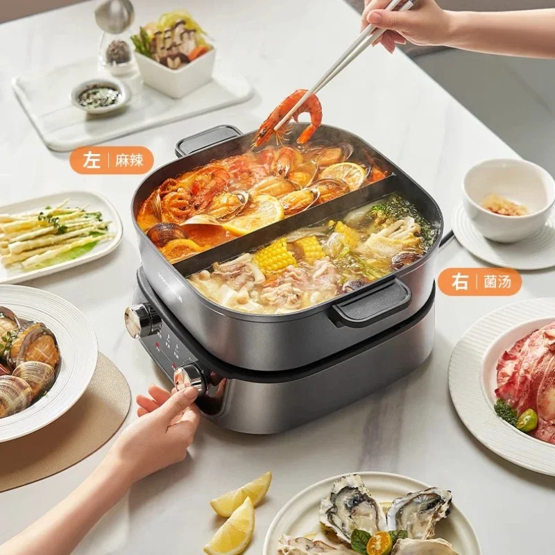 Electric Hot Pot Household Multi-Function Split Control Speed Boiling Split Electric Hot Pot Double-Boiled Pot