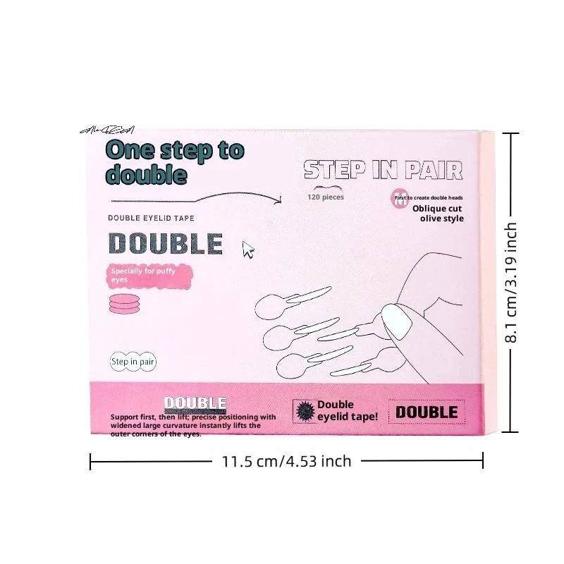 120 Stuks Onzichtbare Dubbele Ooglidstickers Waterdicht Natuurlijke Langdurige Met Tool Transparante Ooglidstrips Voor Oogmake-up