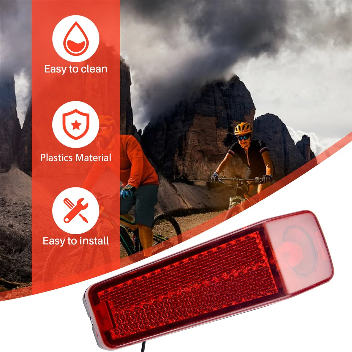 

BVBV Bike Light Bicycle Motorized Bike Friction Generator Dynamo Headlight Tail Light Kit 6V 3W Bike Accessories