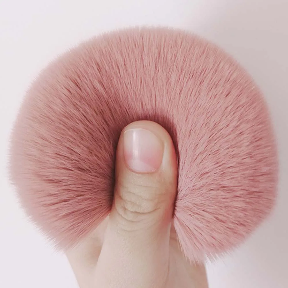 1/2 SZT. Puszyste Pędzle do Pudru i Różu, Przenośne MINI Luksusowe Pędzle do Makijażu, Kosmetyczne Narzędzia do Makijażu Podróżne dla Kobiet i Dziewcząt