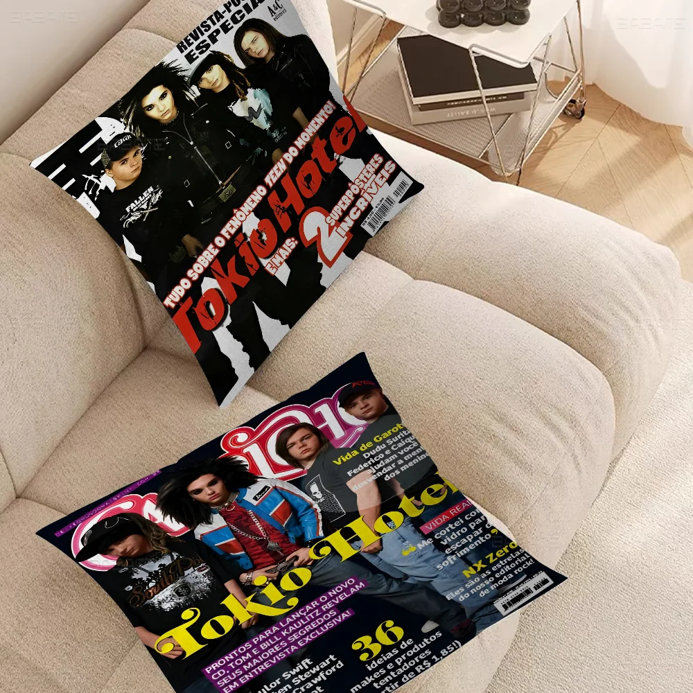 T-Tom K-Kaulitz T-Tokio H-Hotel 45*45cm Cushion Cover Pillow Cover Decor Pillowcase Home Pillowcase for Couch Pillow