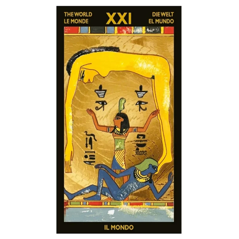 10.3*6cm Tarot Nefertari (Multilingual Edition) 78 Pcs Egyptian Themed Tarot Cards