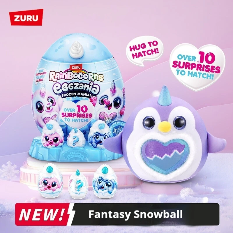 

Zuru Rainbocorns Unicorn Magic Egg Fantasy Snowball Group Plush Blind Box Cute Figure Doll Collectible Girls Toys Birthday Gifts
