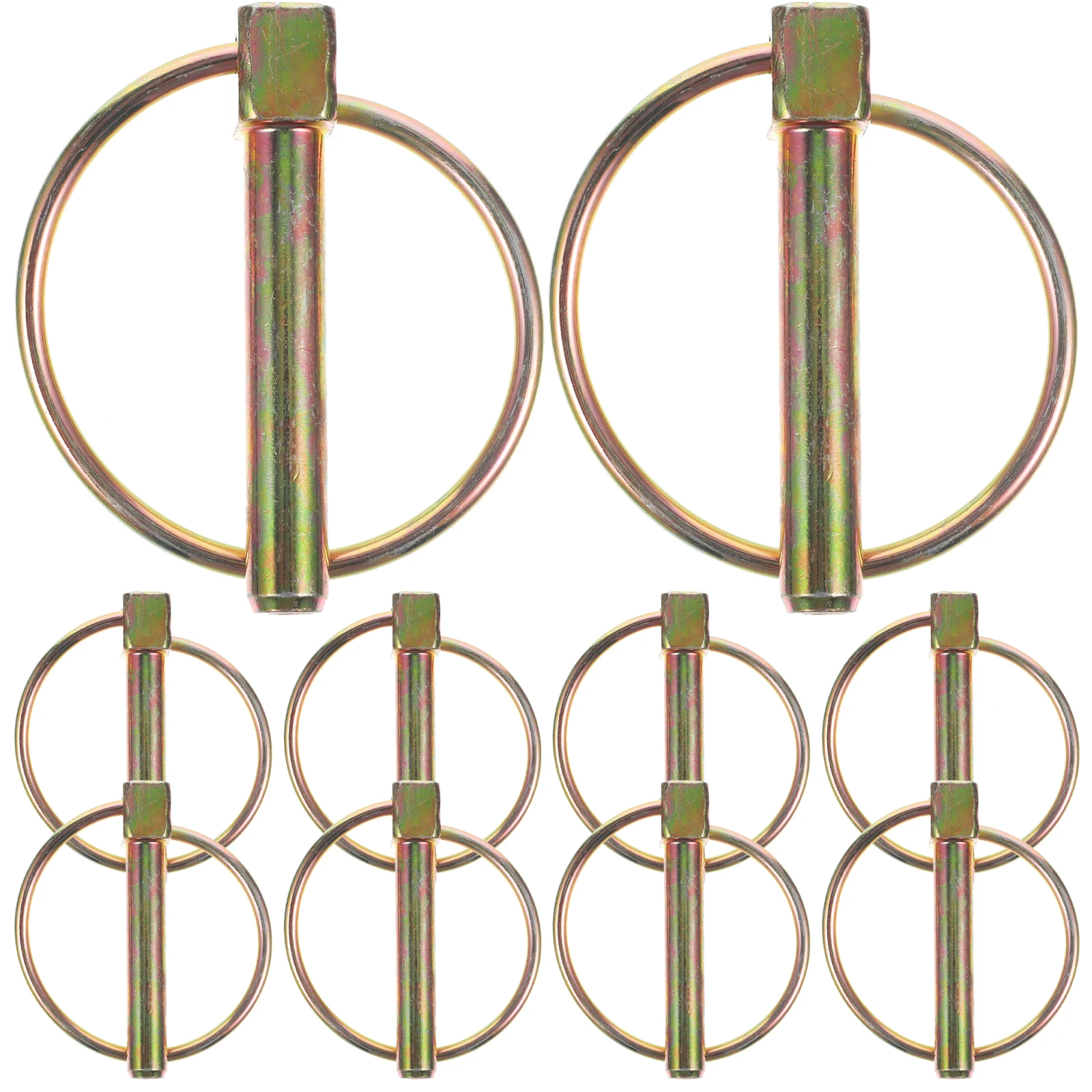 10pcs Pins 6x45mm Galvanized Pins for Farm Tractors Reliable Locking Fasteners Durable Alloy Secure Equipment