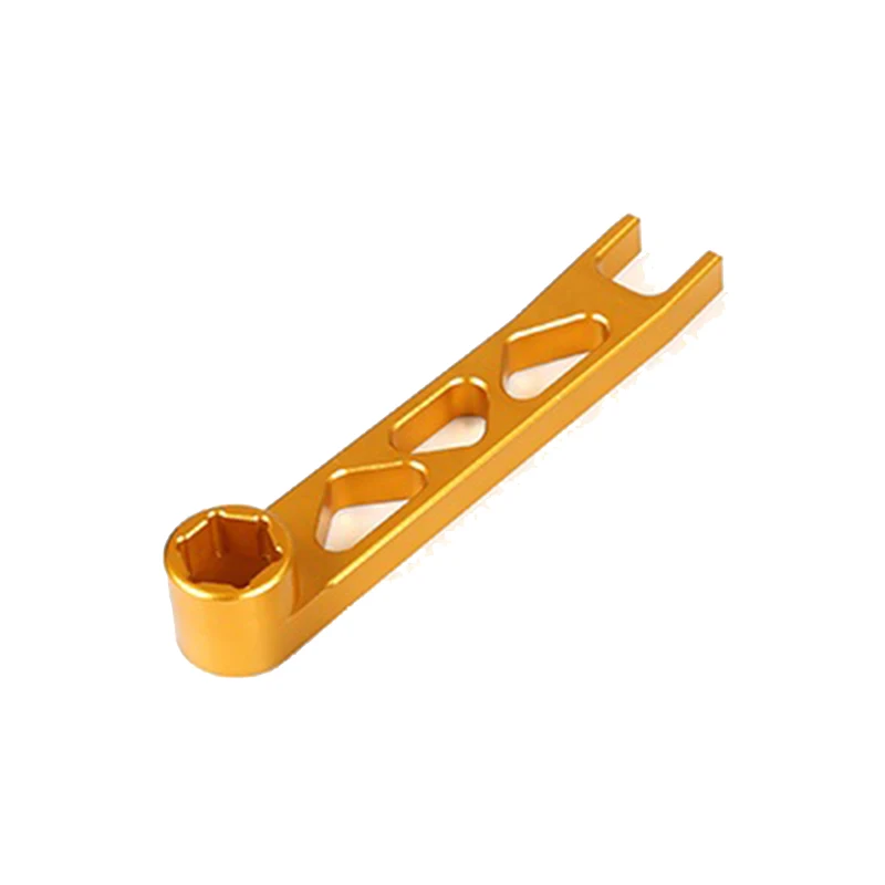 Legering CNC bougie sleutel geschikt voor 1/5 HPI ROVAN KM BAJA 5B RC auto (oranje)