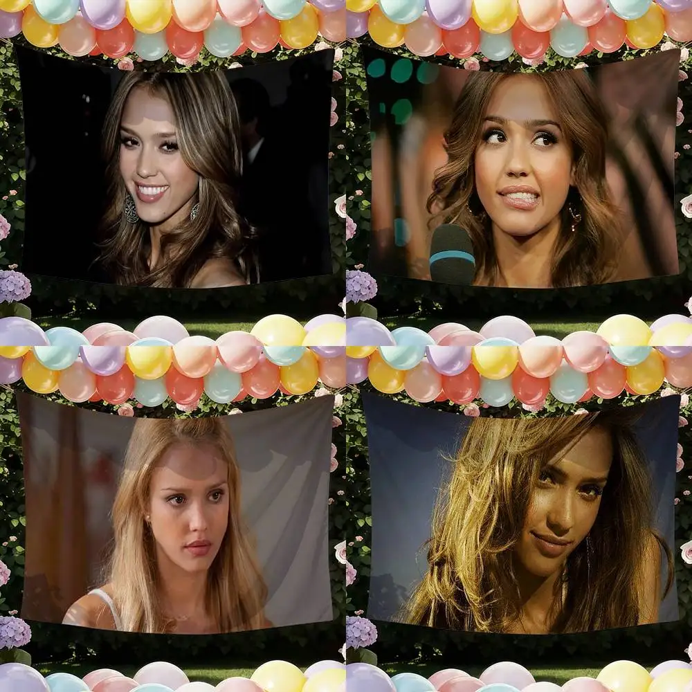 Celebrity J-Jessica A-Alba Funny Flags for Bedrooms Home Decor Items Outdoor Decors Garage Decoration Flaga