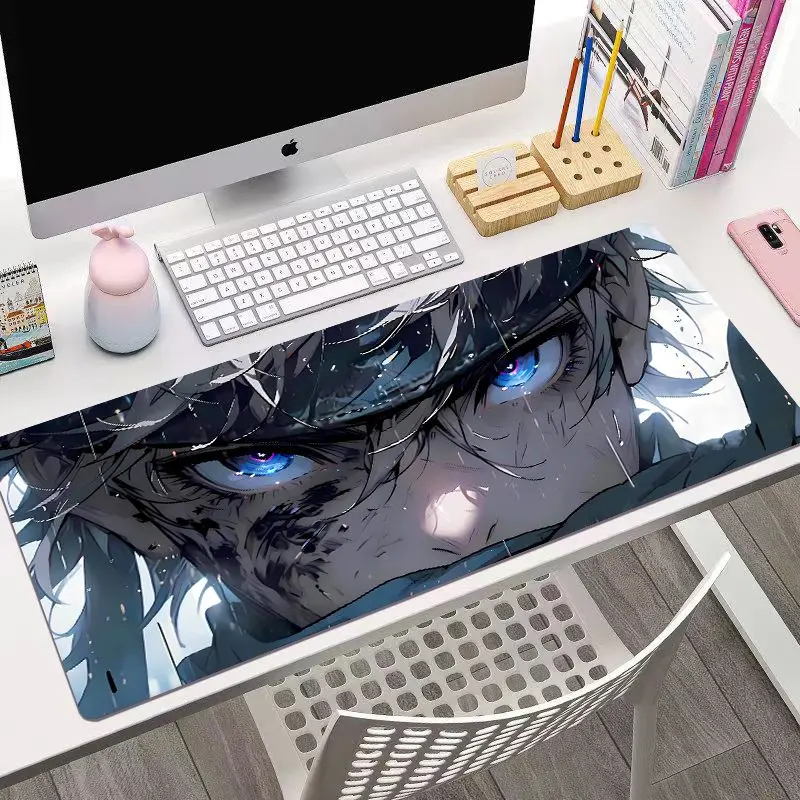 Anime Cosplay Mesa Mouse Pad, Jujutsu Kaisen, Itadori Yuji, Megumi Fushiguro, Satoru Gojo, Delicadeza Requintada, Alto Nível de Aparência