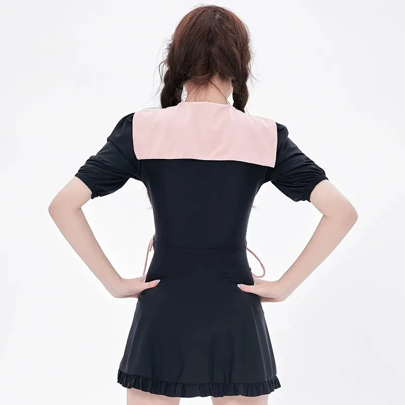 

DY20Swimming Suit for Women Japanese Cute Sailor Suit Summer New Style White Navy Dress JK Swimsuit Hot Anime Cosplay25