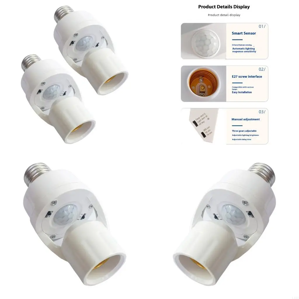 

L41E Smartests Environment Adaptives Bulb Holder For Stairways Passages Heat Resistant Design