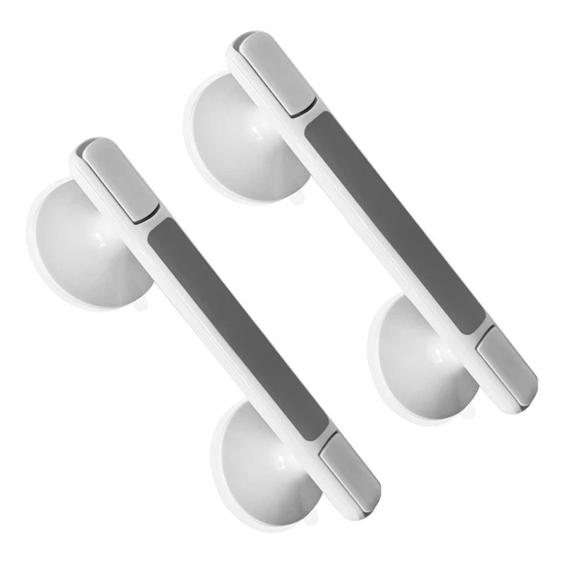 

AFBC Tub And Shower Grab Bars, 2-Pack Suction Cup Grab Handles, Removable Heavy Duty Shower Handles, White