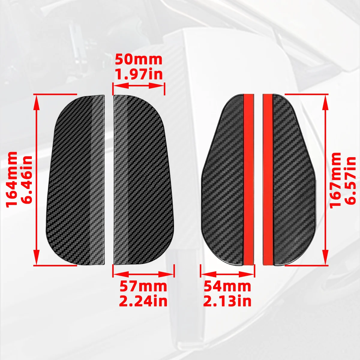 Car Rearview Mirror Rain Cover Waterproof Side View Mirror Sunshade Cover Weatherproof Cover Car Exterior Accessories