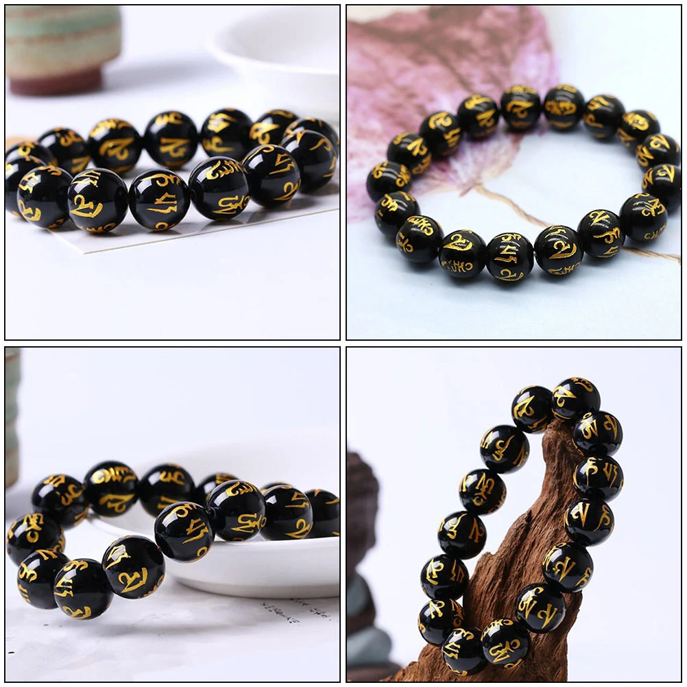 

100 Pcs Acrylic Prayer Beads Big Hole Spacer Loose Beads Tibetan Charms Jewelry Accessories Necklace Crafts