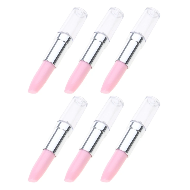 Y1UB 6Pcs Lipstick Shaped Ballpoint Pen for Women Girl Lipstick Shaped Writing Pen