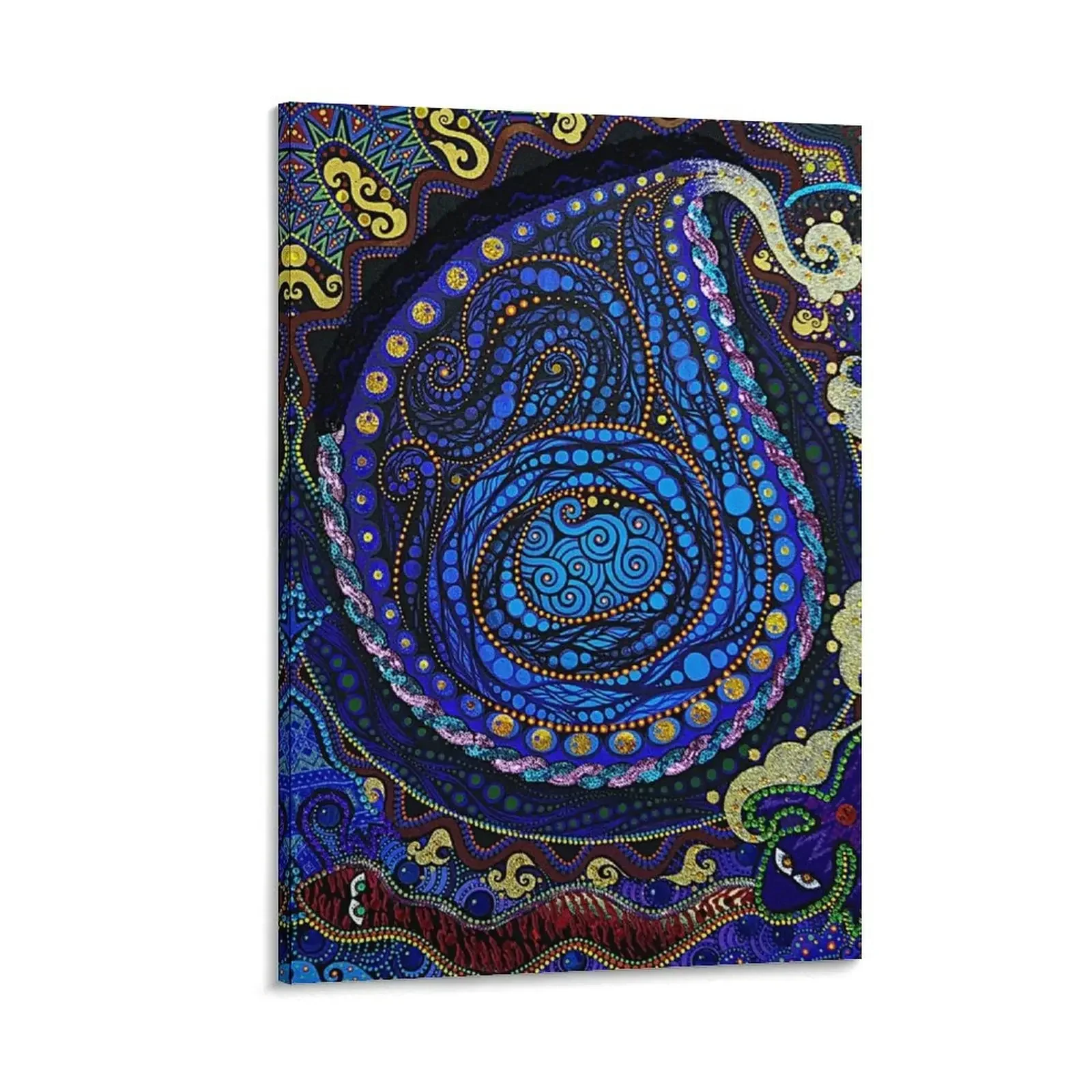 

The Goodnight Blue Canvas Painting canvas wall decoration canvas wall art room decors aesthetic