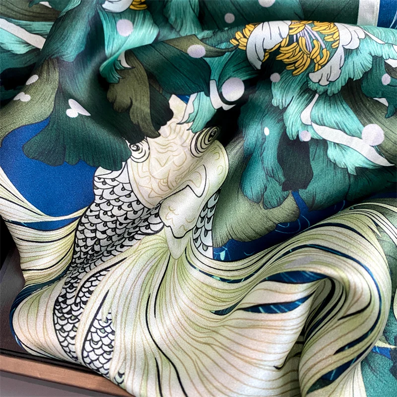 100% Real Silk Scarf New Natural Shawl Wraps Women Ladies Fashion Scarves Foulard Bandana Square Headband Hijab Pashmina