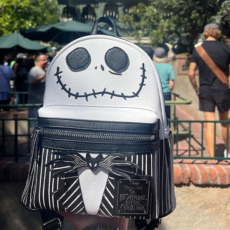 Disney-Mini mochila decorativa de Halloween para mujer, The Nightmare Before Christmas, Jack Skellington