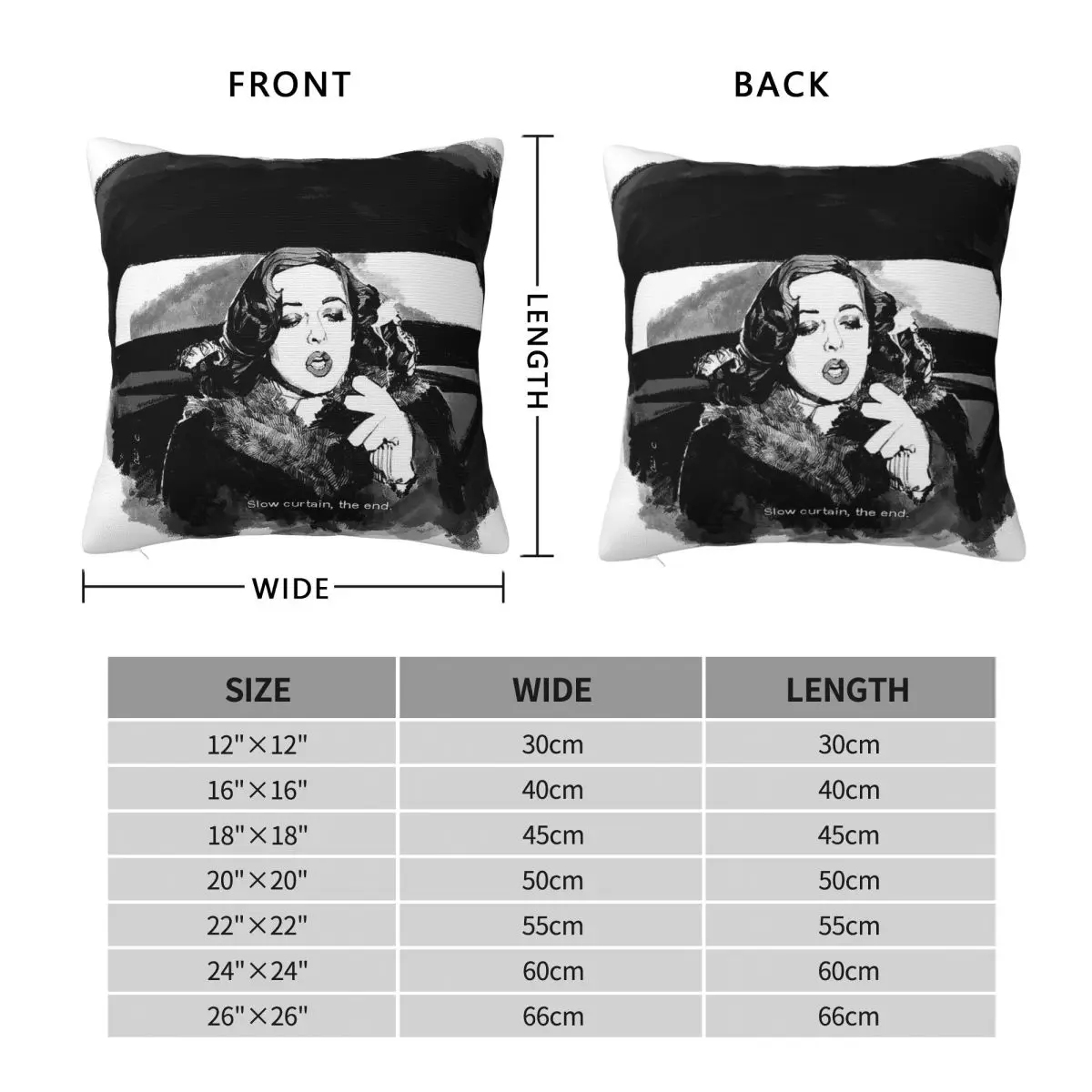 All About Eve Bette Davis Square Pillowcase Polyester Linen Velvet Creative Zip Decor Throw Pillow Case Sofa Cushion Cover
