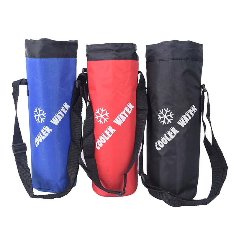 1PC Outdoor Heat Insulation, Fresh Insulation, Cold Insulation Water Bag Drawstring Water Bottle Pouch Insulated Cooler Bag