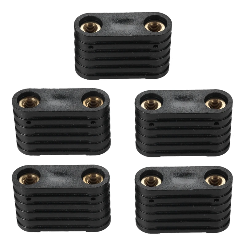 

5Pcs Windsurfing 2-Hole Footstrap Insert Windsurf Board Footstrap Replacement Kit Surfboard Surfing Accessory