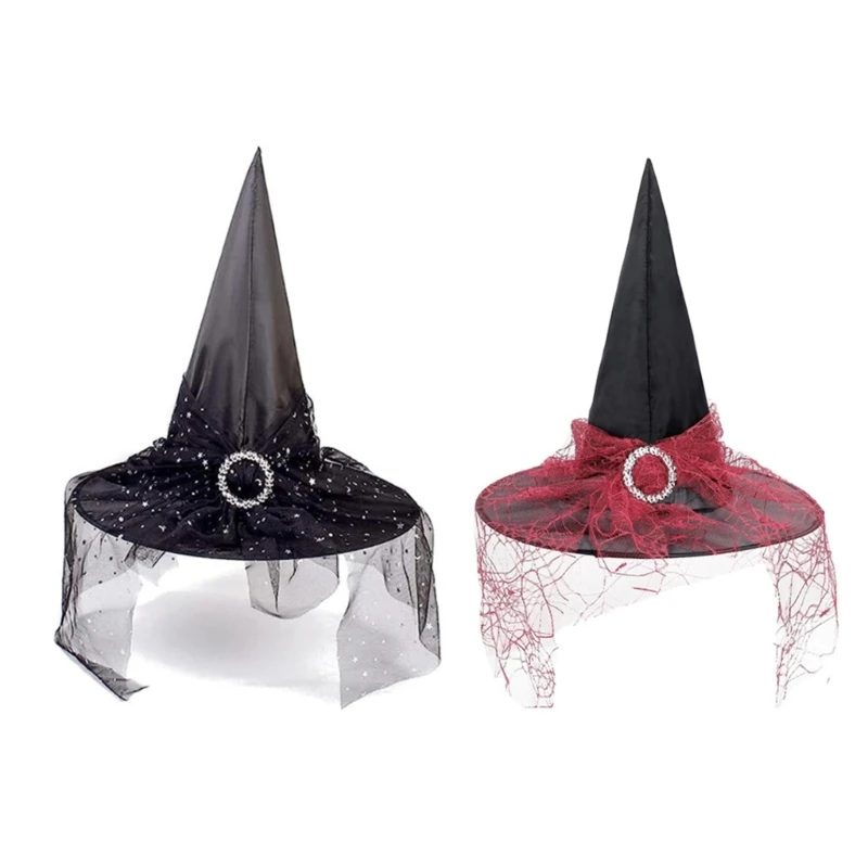 Halloween Witch Hat Wizard Men Women Punk Sunglasses Gloves Costume Cosplay