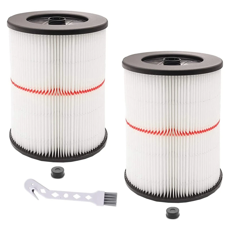 2Pack Replacement Filter For Craftsman 9-17816 Wet/Dry Vac Cartridge Fits 5 6 8 12 & Larger Gallon Vacuum Cleaner