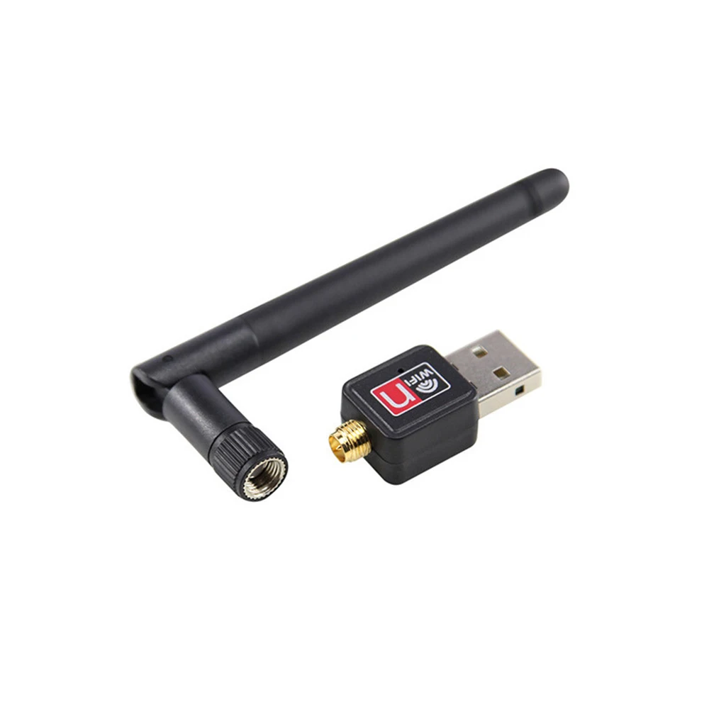 USB 2.0 WiFi بطاقة الشبكة اللاسلكية 150Mbps 802.11 b/g/n LAN محول مع هوائي قابل للتدوير لأجهزة الكمبيوتر المحمول جهاز دونغل واي فاي صغير