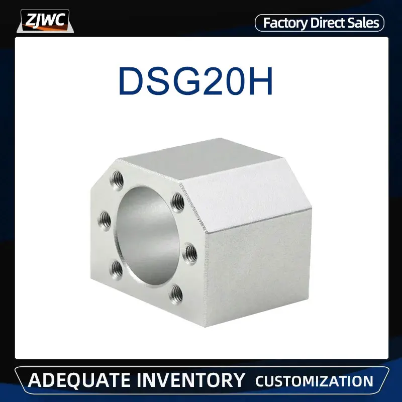 

1pc DSG20H Ball Nut Nount Bracket Housing Match Use SFU2004/SFU2005/SFU2010 Ballnut For CNC Parts Of Machined