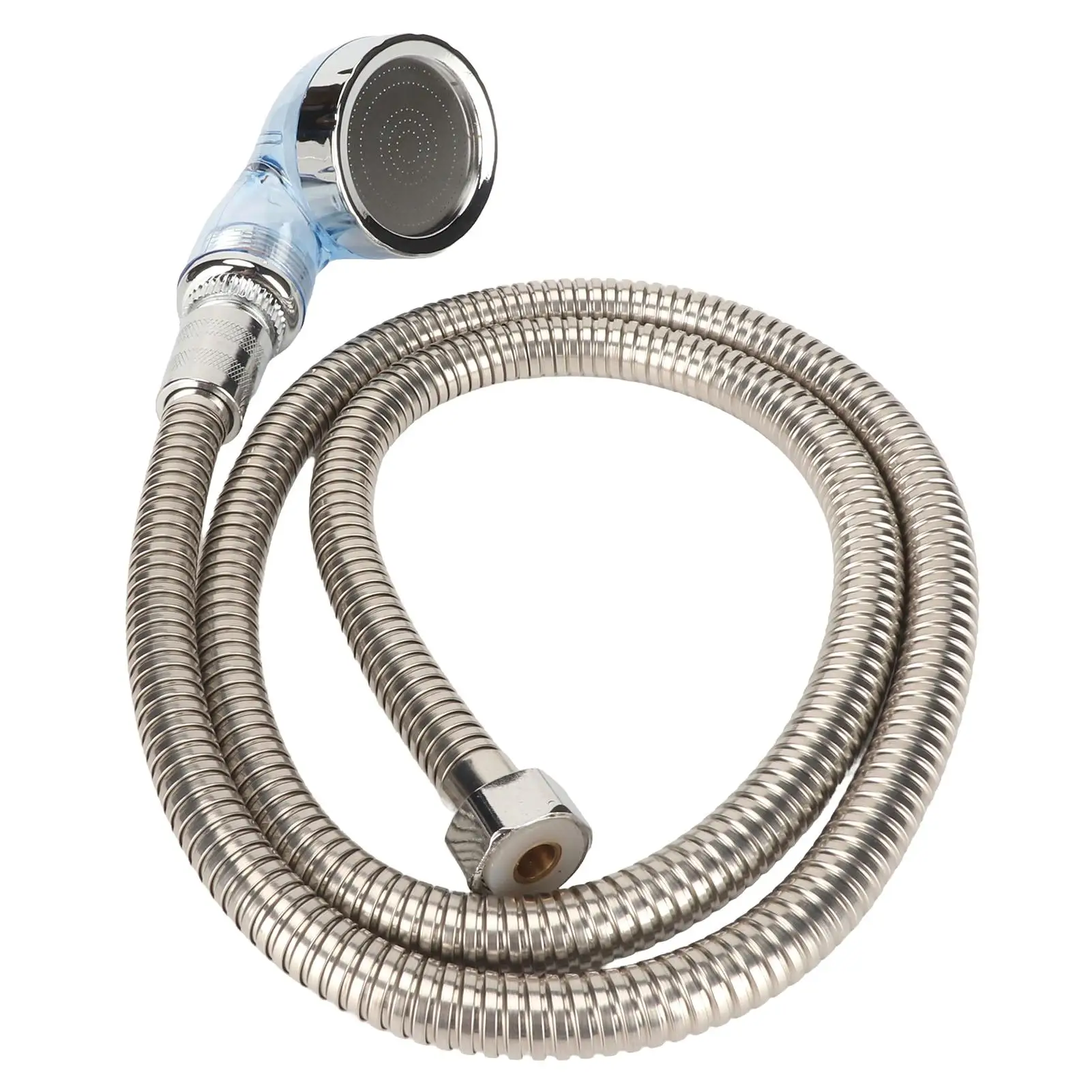 طقم خرطوم برأس مطلي بالكهرباء للصالونات ، صالون الحلاقة ، بشامبو بشاش ، أنبوب أزرق ، بشاش