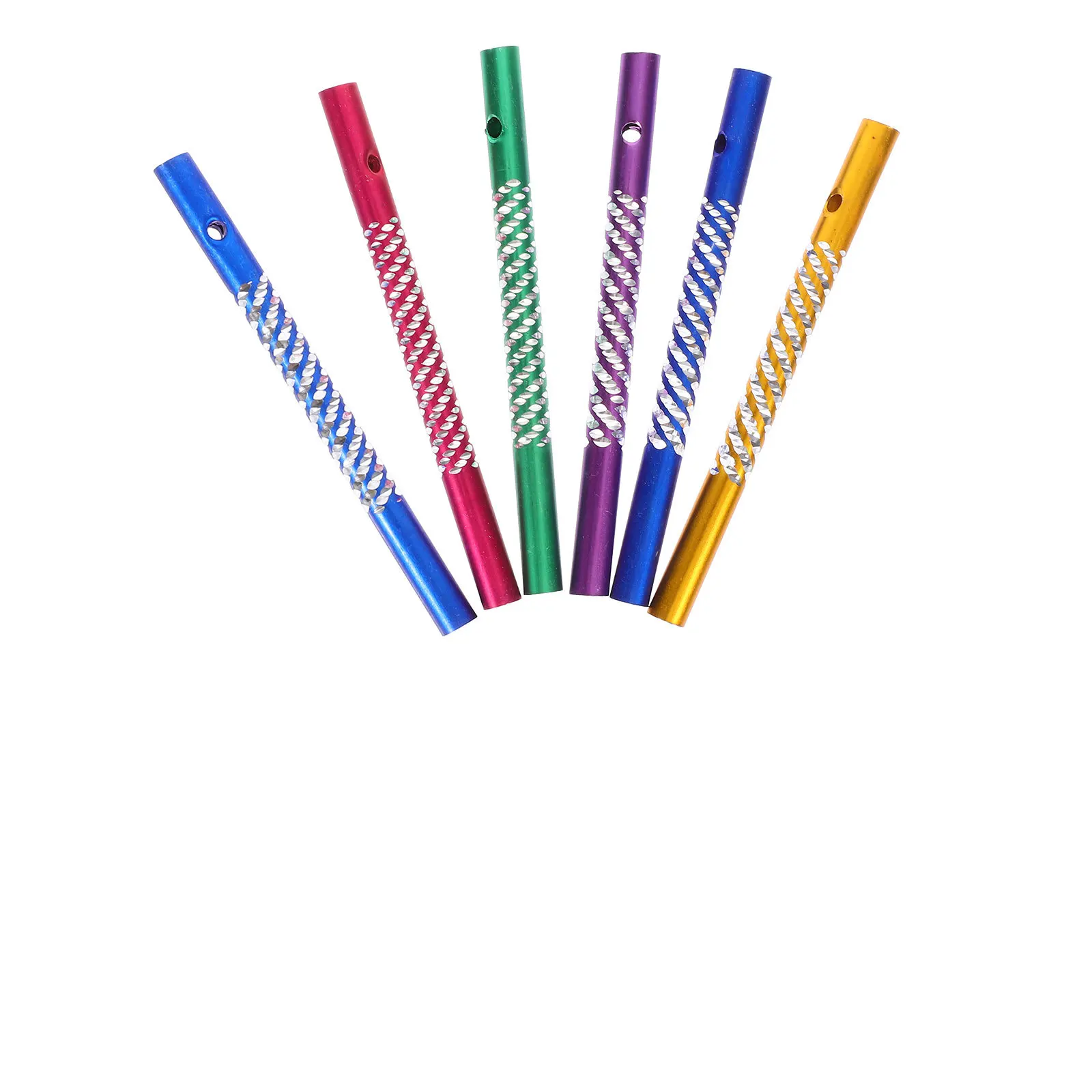 

50Pcs Hollow Aluminum Wind Chime Tubes DIY Friendly Pre-Drilled for Home Garden Decoration Wind Chime Replacement Accessories