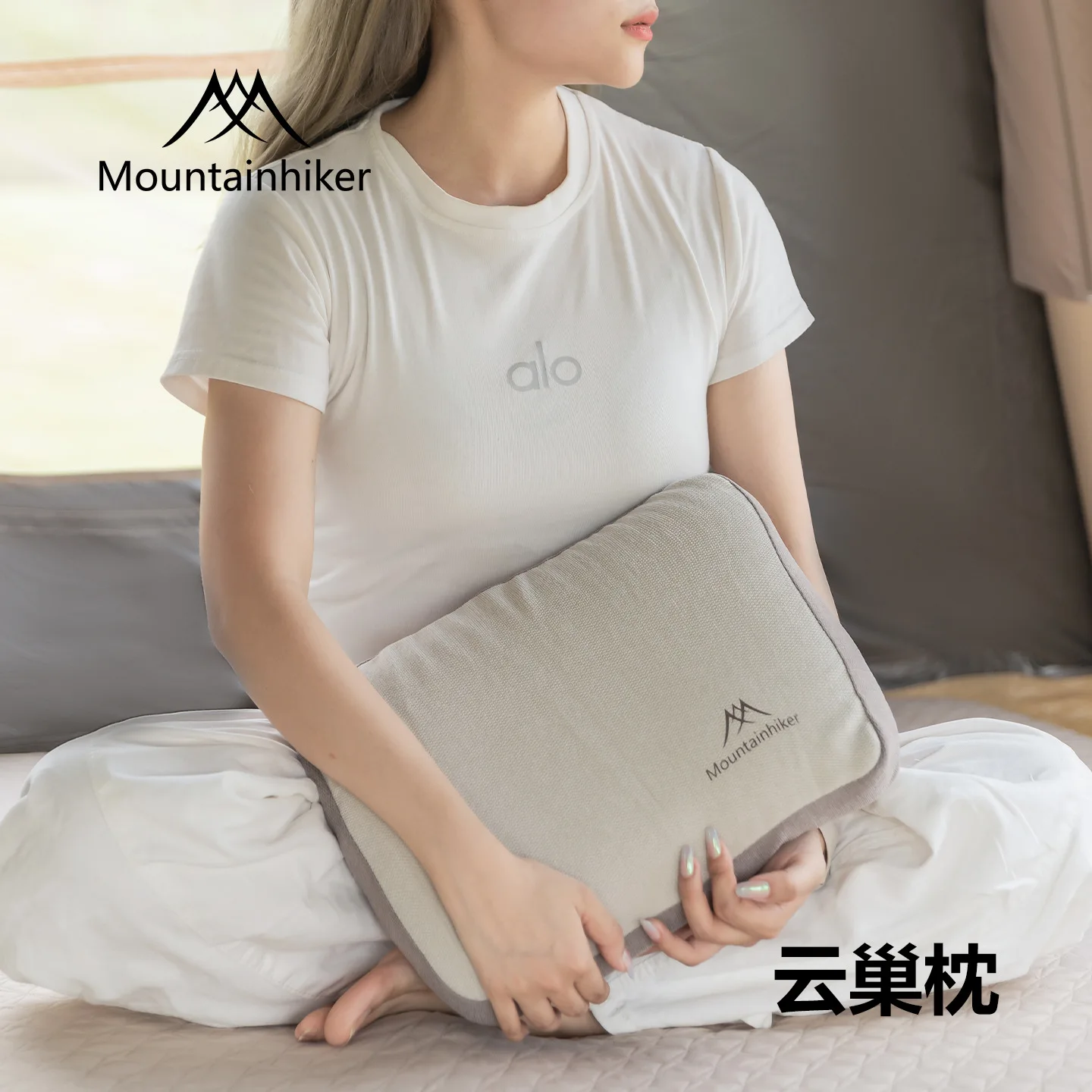 

Mountainhiker Cloud Nest Pillow Outdoor Camping Leisure Portable Pillow Chenille Linen Plus Memory Cotton Nap Travel Pillow