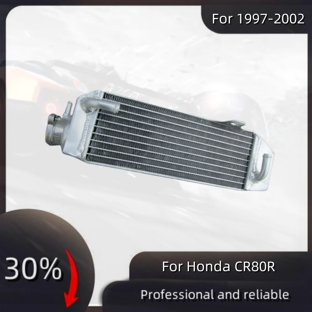 

For 1997-2002 Honda CR80R CR80RB Expert CR 80 R RB Aluminum Radiator Cooler Cooling Coolant 1997 1998 1999 2000 2001 2002