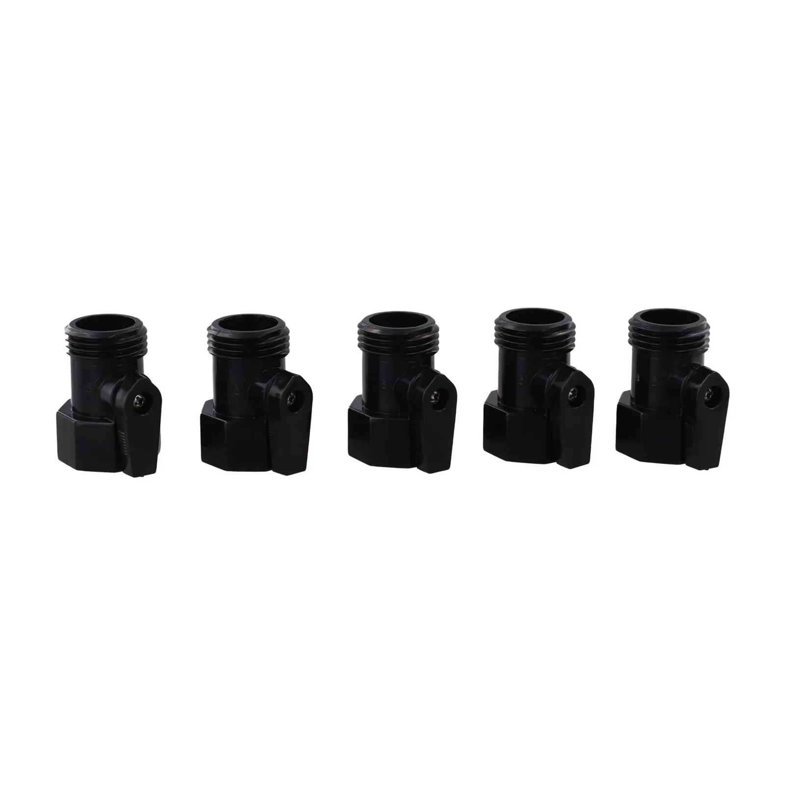 Ball Valve Plastic Garden Hose Valve Compatible With Standard Hoses Lightweight Construction Ball For RV Connections