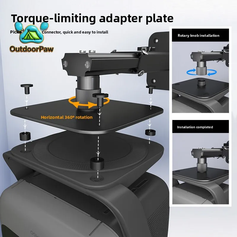 Heavy Duty Projector Wall Hanging Bracket Wall Hanging Rack Suitable for Nut N1Spro/N1Sultra/N3Pro/N5ultra max Projector