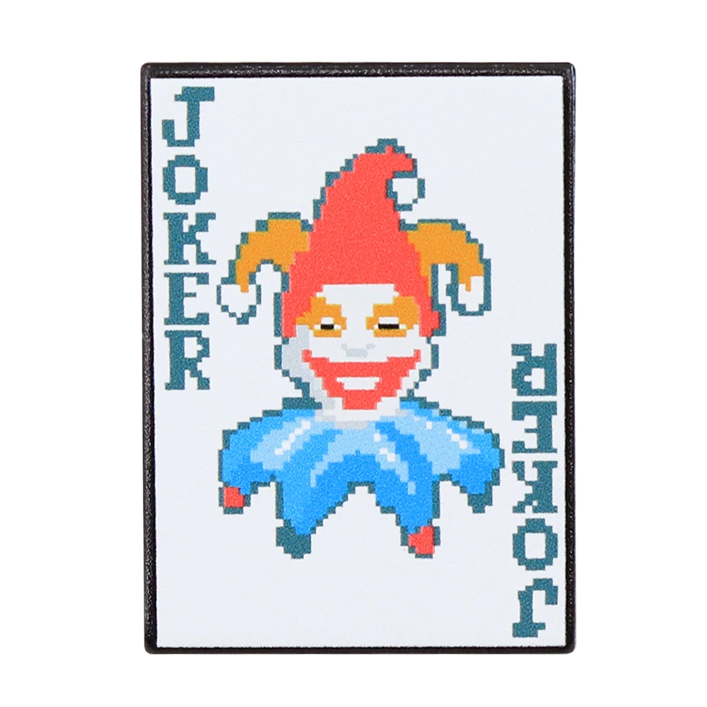 Cartoon-Joker-Abzeichen, Kartenspiele, Balatro-Peripherieartikel, Emaille-Anstecker, Pixel-Clown-Kunst, Brosche, Gamer-Spaß, dekoratives Sammelstück, Souvenir, Geschenk – Detail 1