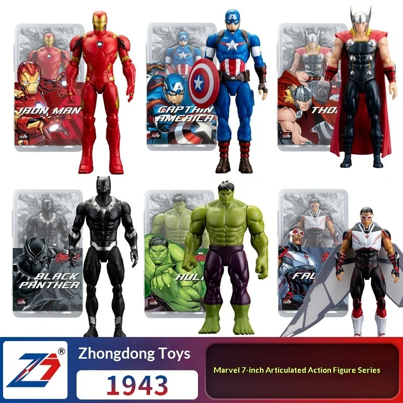 

Горячие в наличии Marvel Мстители Heroes Series Железный человек и Человек-паук 7-дюймовые фигурки декоративные украшения Коллекционные игрушки