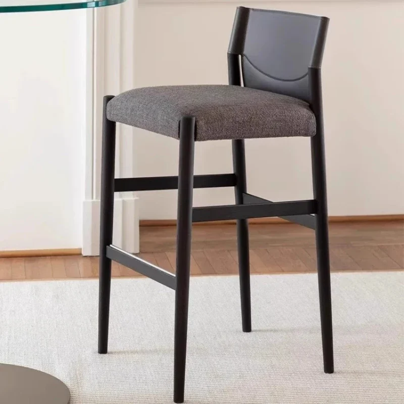 

Party Reception High Chairs Nordic Wooden Light Luxury Make Up Bar Chairs Reception Modern Restaurante Muebles Home Furniture