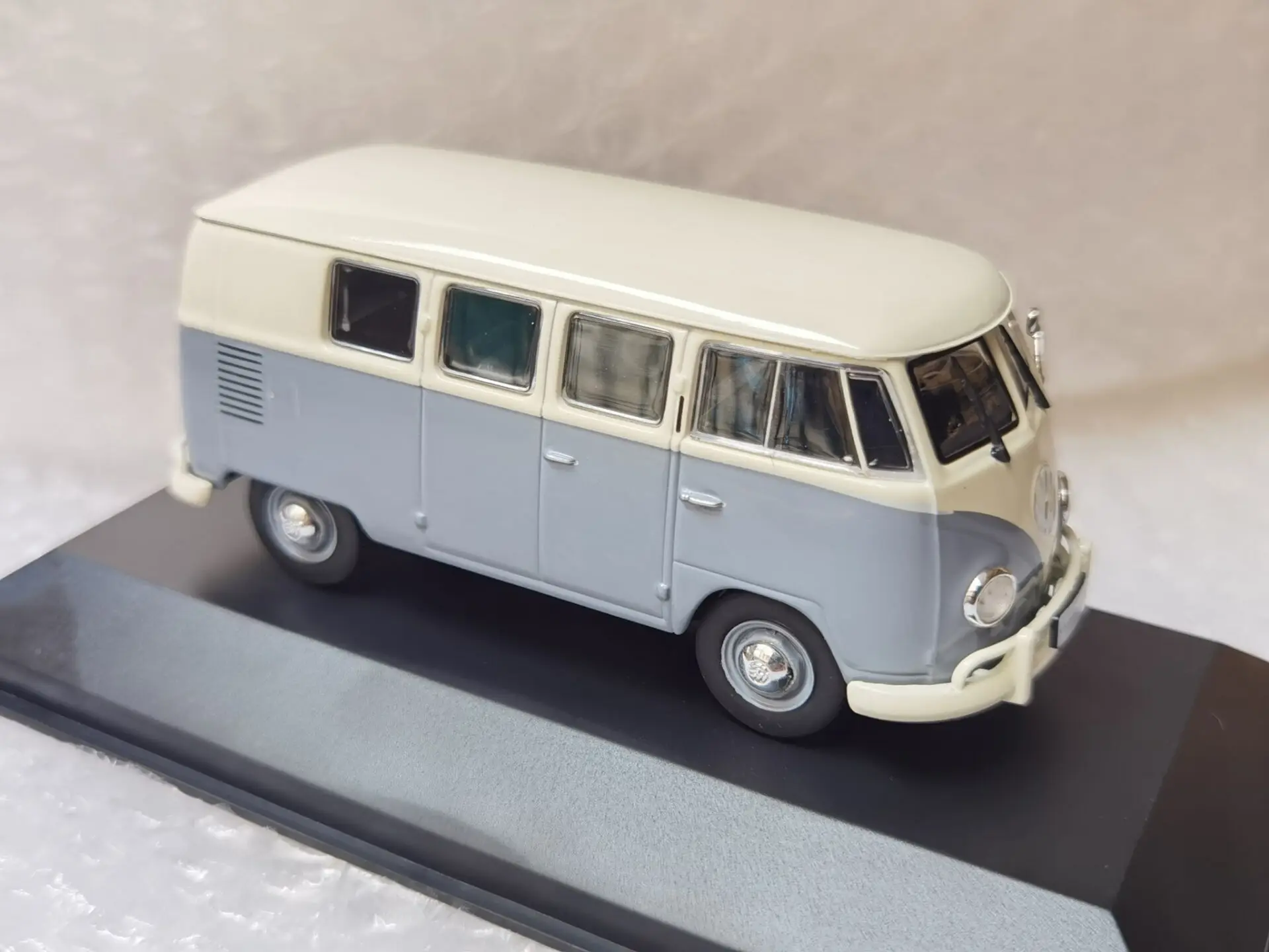 Diecast escala 1:43 vw t1 1956 van liga modelo de carro brinquedo colecionável presente lembrança exibição ornamento