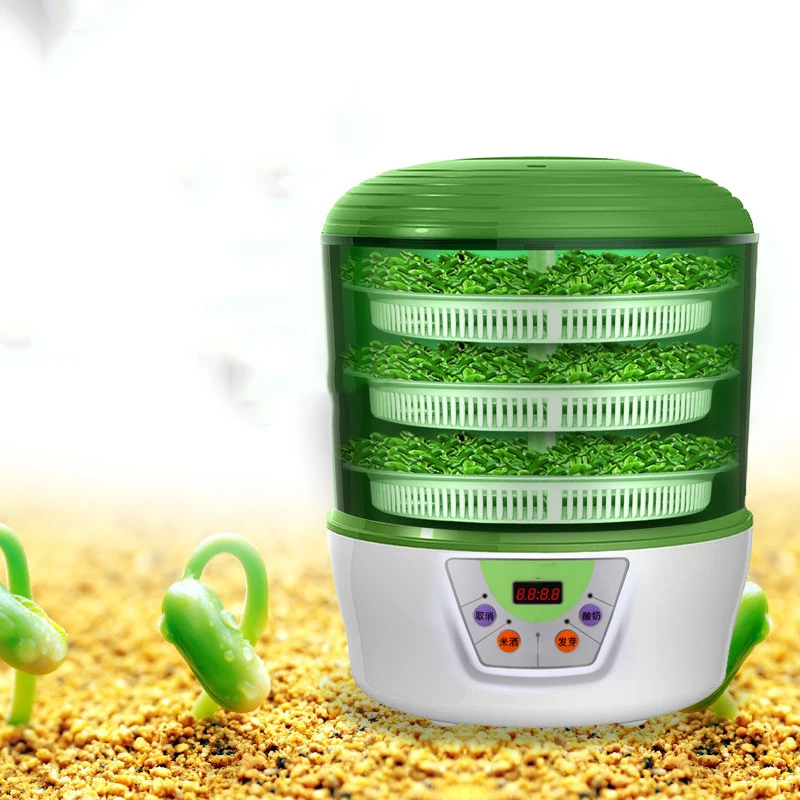 1PC Bean Sprouts Machine Automatic Intelligent Household Fabaceous Large Capacity Multifunction Bean Machine/Yogurt/Wine