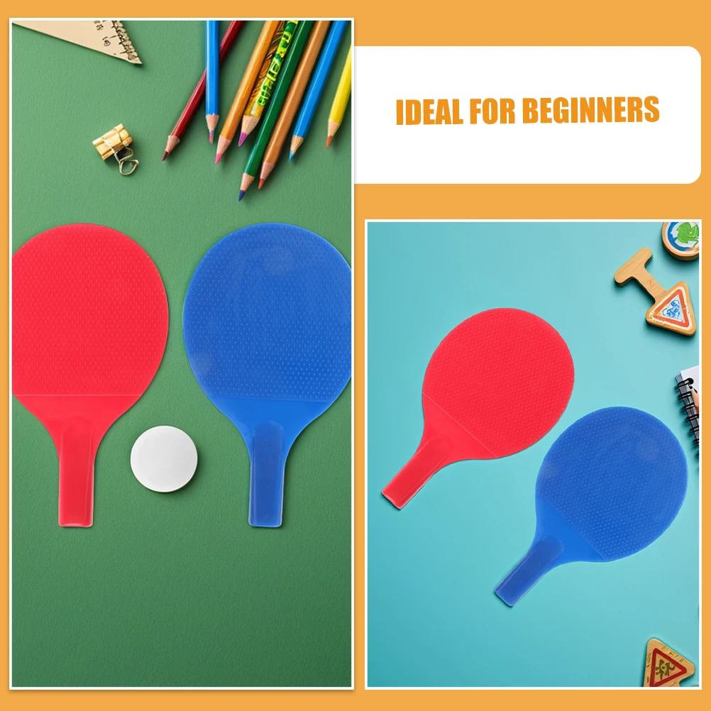 8 قطعة مضرب تنس الطاولة ممارسة مجموعة المجاذيف بينغبونغ البلاستيكية للمبتدئين معدات التدريب اللعب في الأماكن المغلقة والخارجية #5