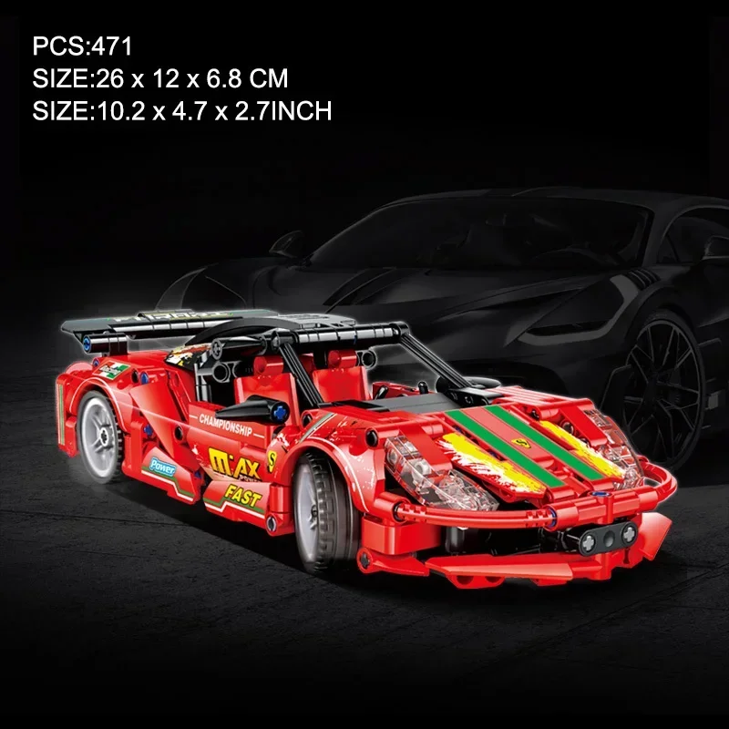 Super Racing Car Model Building Blocks: The Perfect Technical Sports Car Toy for Boys!