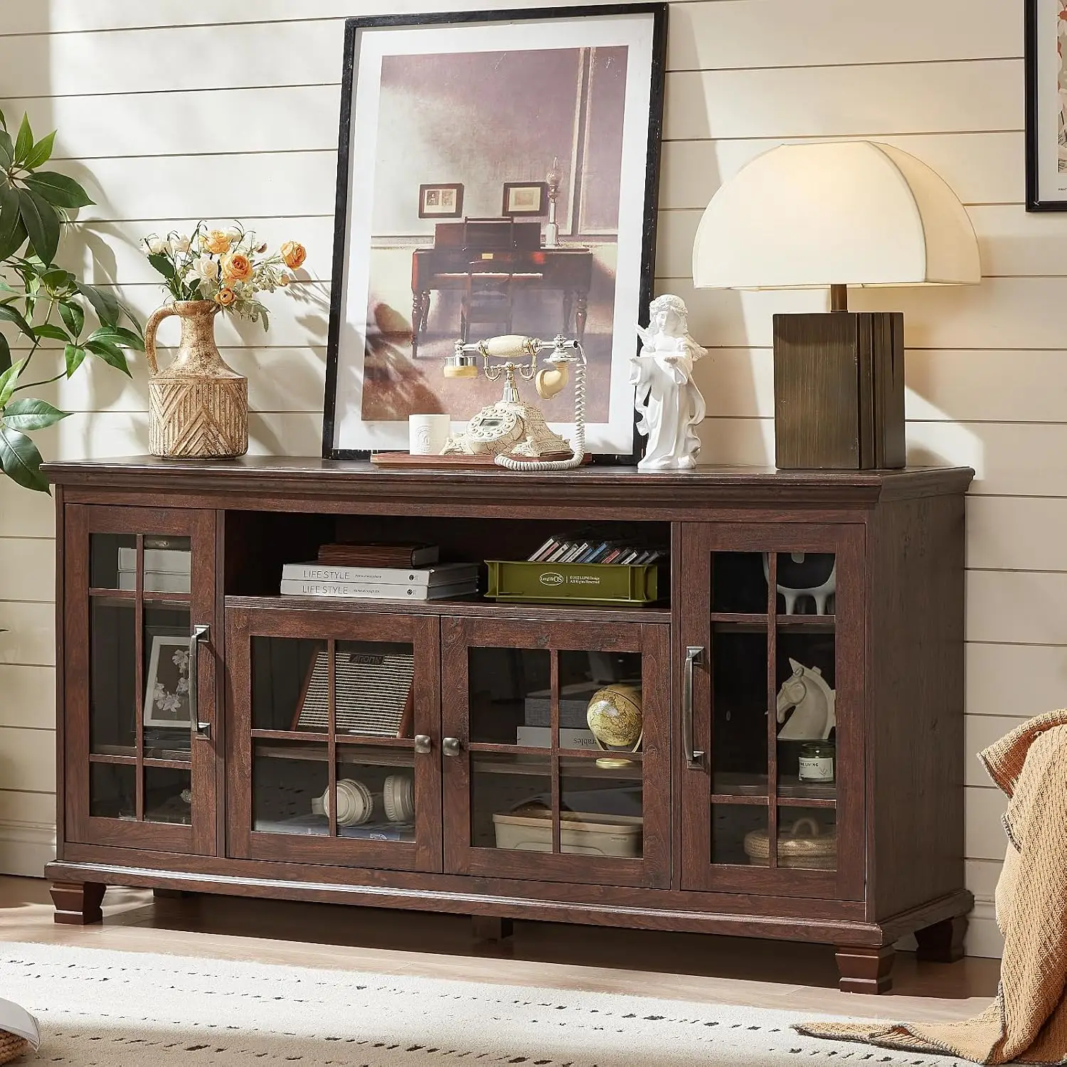 Vintage Walnut Sideboard 5