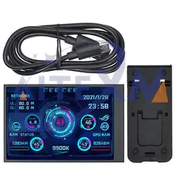 3.5 Inch IPS TYPE-C Secondary Screen Computer CPU GPU RAM HDD MonitorUSB Display For Freely AIDA64 With USB Cable