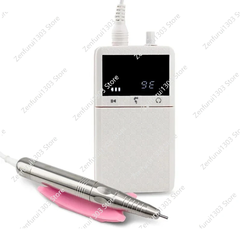 36000RPM Portable Brushless Handpiece with High Power 36w Rechargeable Nail Drill File Lightweight Durable Motor Wireless Use