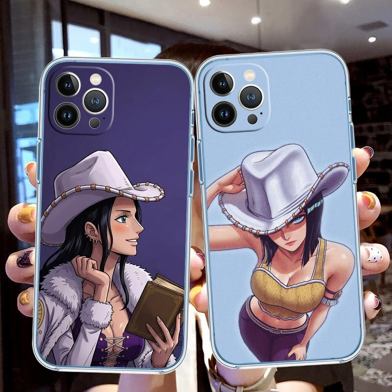 OH49 One Piece Nico Robin Soft Shell Transparent Phone Case for Motorola Moto G7 G8 G9 G84 G85 G73 G24 G15 Z2 Play Power Plus view 5