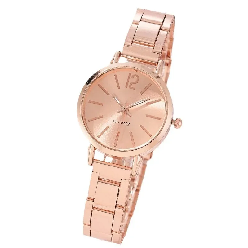 Women temperament Quartz Watches Steel Strap Simple numbers Watch for Women Fashion Leisure Matching Lady Gift Quartz Wristwatch