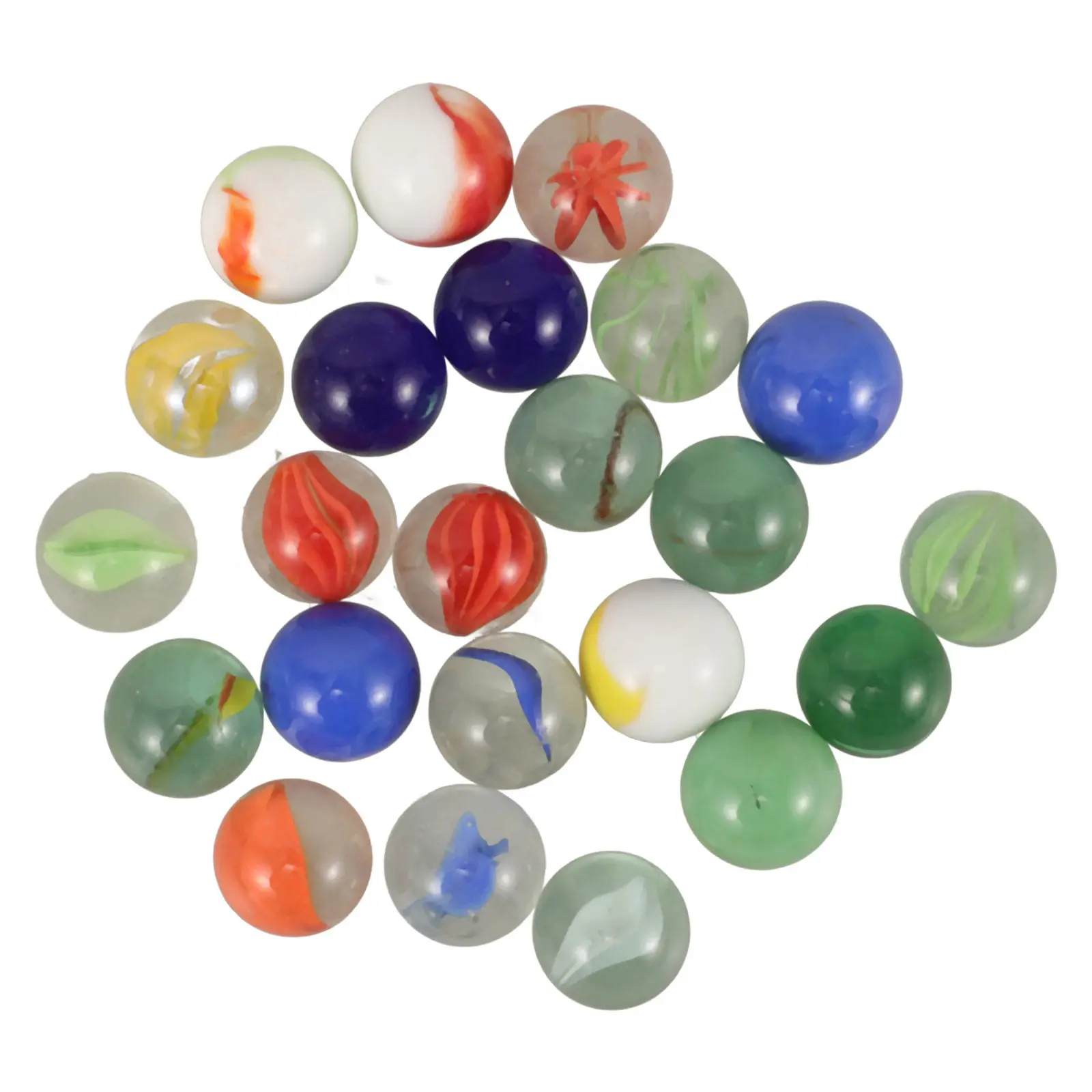 

60Pcs Colorful Glass Marbles Solid Glass Balls for Tabletop Games Fish Tank Decoration Decorative Marbles Set Fish Bowl Beads